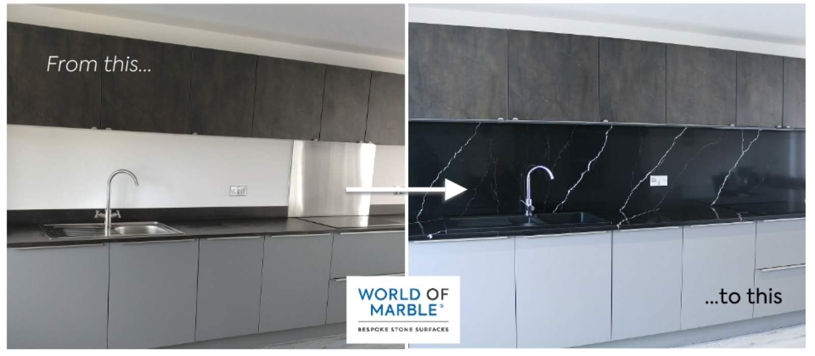 Replacing existing worktops World of Marble