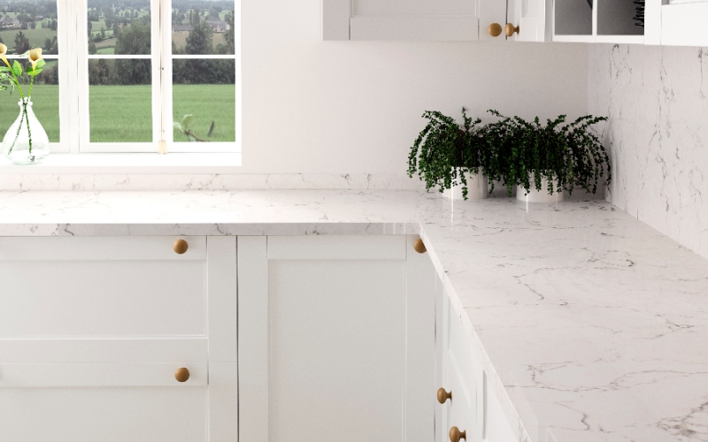 White Arabesque Silestone Quartz World of Marble